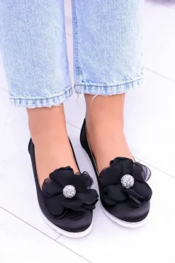 Aksamitne Baleriny Z Dużym Kwiatem Fumiko