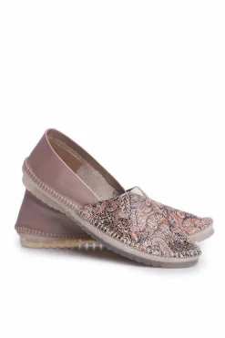 Baleriny Damskie Maciejka Skórzane Beżowe 01930-59/00-0