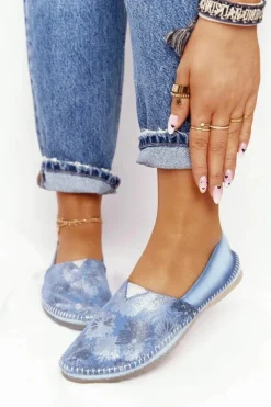 Baleriny Damskie Niebieskie Maciejka 01930-72/00-0