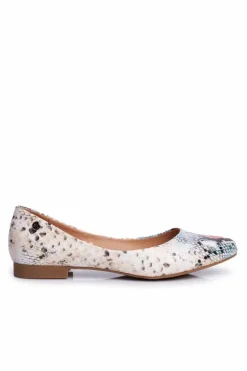 Baleriny Damskie Sergio Leone Czerwony Wąż BL611 Nemsis