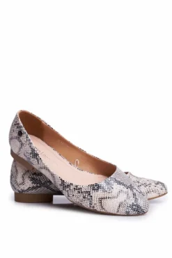 Baleriny Damskie Sergio Leone Biały Wąż BL611 Nemsis