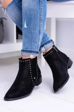 Big Star Czarne Damskie Botki Sztyblety BB274529