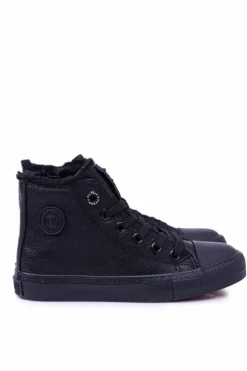 Big Star Dziecięce Wysokie Czarne Trampki Sneakersy BB374141