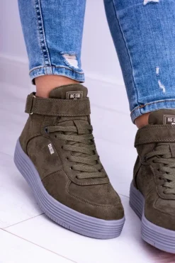 Big Star Sneakersy Trampki Khaki BB274648