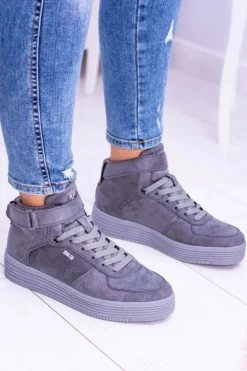 Big Star Szare Sneakersy Trampki BB274645