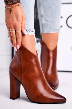 Botki Damskie Na Słupku Camel Rise Up