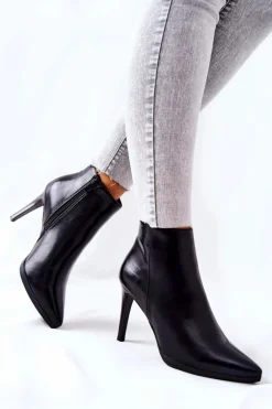 Botki Damskie Na Szpilce Sergio Leone BT501