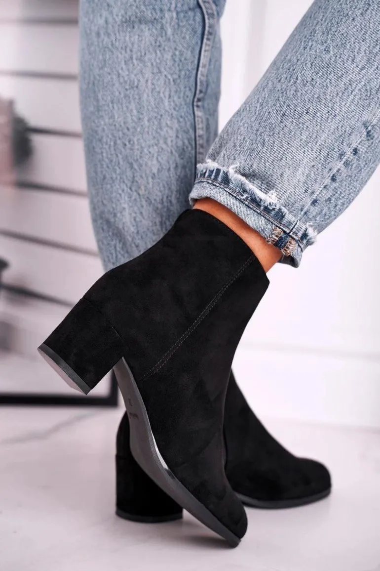 Botki Damskie Sergio Leone Czarne BT528