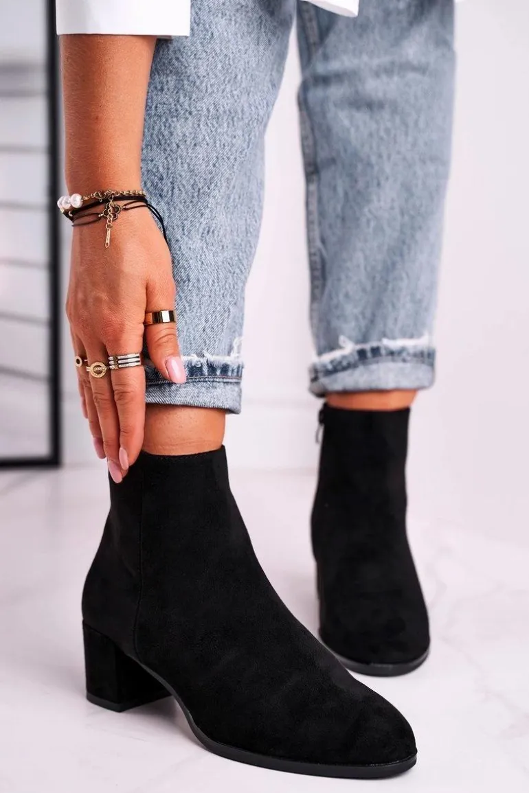 Botki Damskie Sergio Leone Czarne BT528