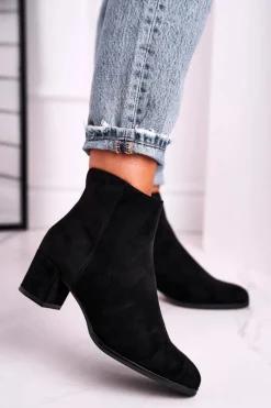 Botki Damskie Sergio Leone Czarne BT528