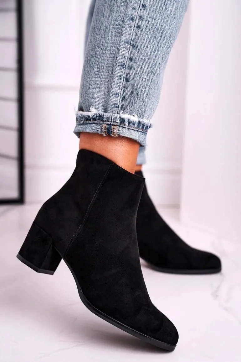 Botki Damskie Sergio Leone Czarne BT528