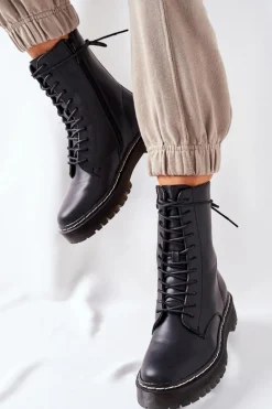 Botki Damskie Workery Czarne Corydon