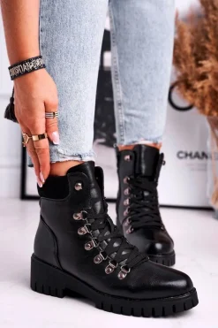 Botki Damskie Workery Czarne Endragon