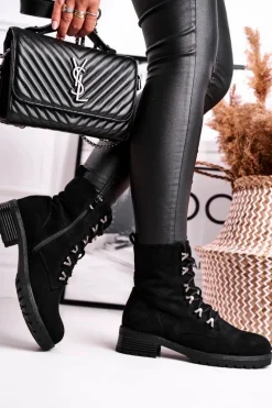 Botki Damskie Workery Livy Czarne