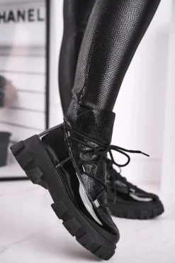 Botki Damskie Wsuwane Rochelle Czarne