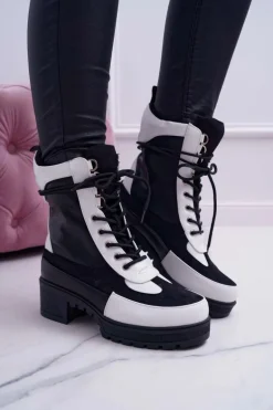 Botki Damskie Wysokie Sznurowane Ridley