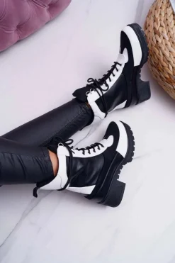 Botki Damskie Wysokie Sznurowane Ridley