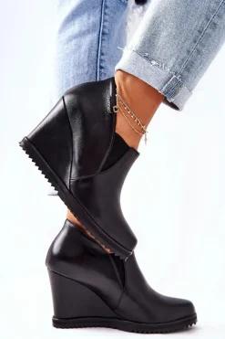 Botki Na Koturnie Monnari M79/1 Czarne