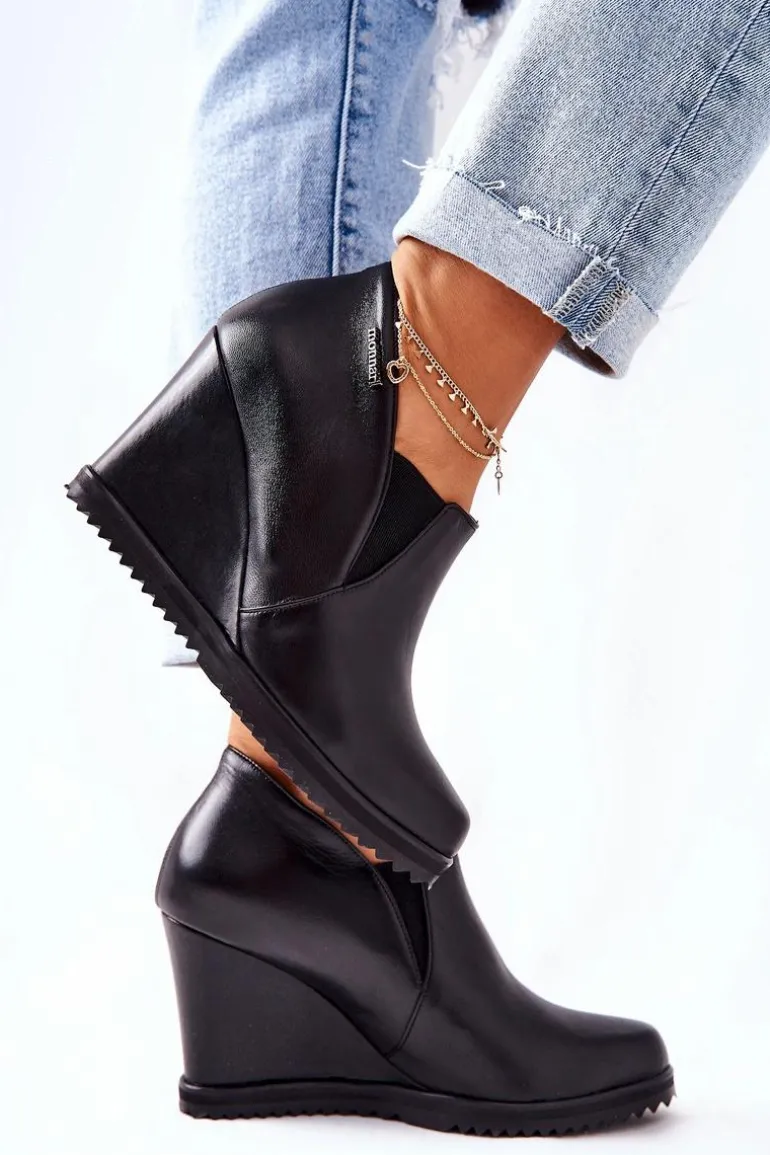 Botki Na Koturnie Monnari M79/1 Czarne