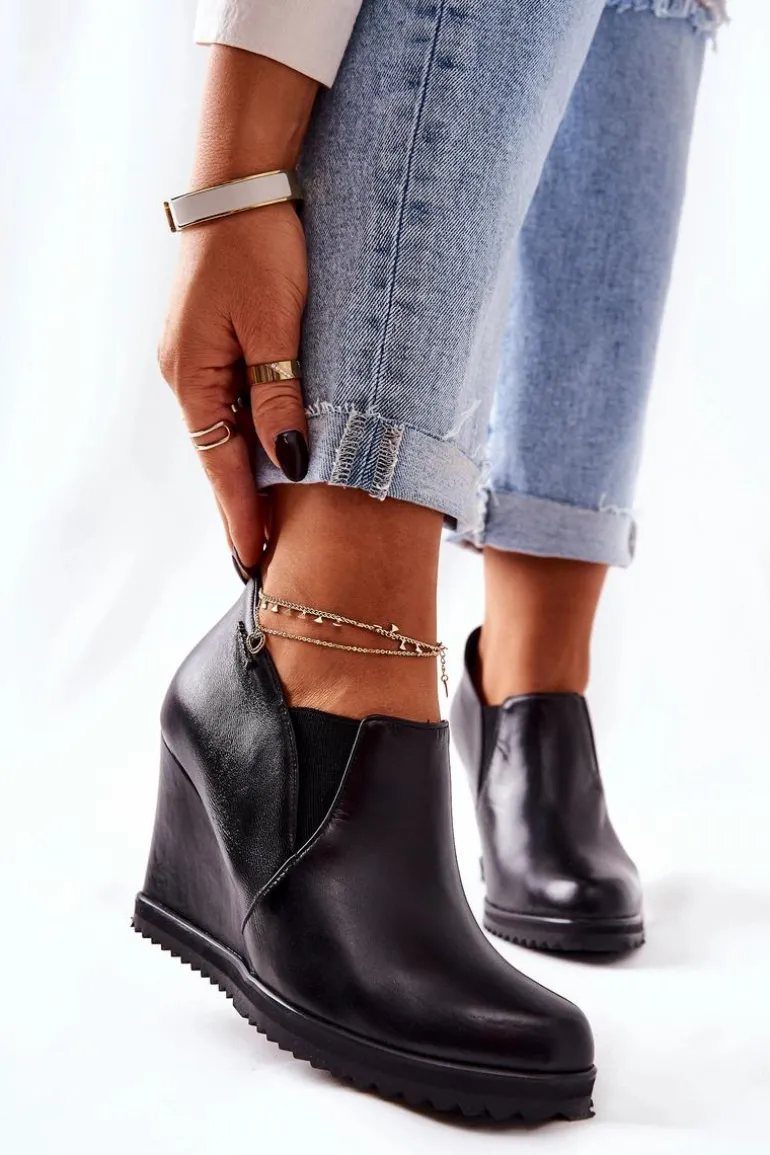 Botki Na Koturnie Monnari M79/1 Czarne