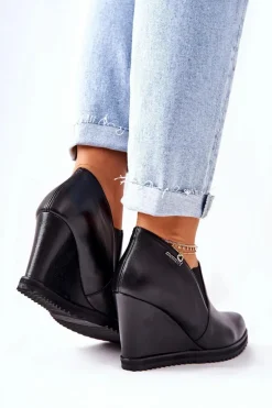 Botki Na Koturnie Monnari M79/1 Czarne