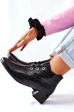 Botki na Obcasie Czarne Albeq