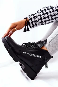 Botki Ocieplane Futerkiem Sergio Leone Czarne TR740