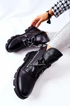 Botki Ocieplane Futerkiem Sergio Leone Czarne TR740