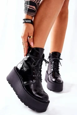 Botki Skórzane Trzewiki Maciejka Czarne 05294-20