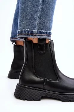 Botki Sztyblety Damskie Na Zamek Czarne Ramhel