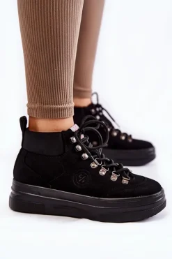 Botki Trapery Cross Jeans KK2R4074C Czarne