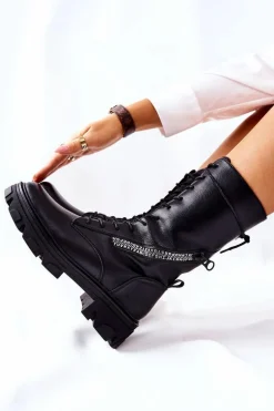 Botki Trapery Glany Sergio Leone TR747 Czarne