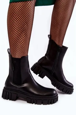 Botki Workery Cross Jeans KK2R4069C Czarne