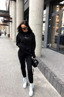 Botki Workery Na Platformie z Nerką Niebieskie Saturday