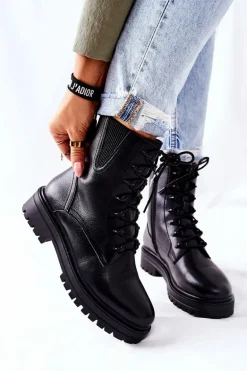 Botki Workery Ocieplane Sergio Leone Czarne TR756