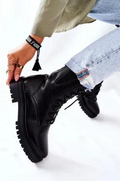 Botki Workery Ocieplane Sergio Leone Czarne TR756