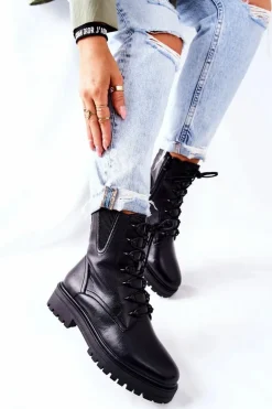 Botki Workery Ocieplane Sergio Leone Czarne TR756