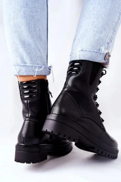 Botki Workery Ocieplane Sergio Leone Czarne TR756