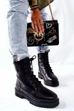 Botki Workery Ocieplane Sergio Leone Czarne TR756