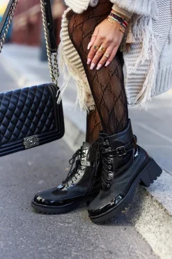 Botki Workery Z Klamrą Czarne Devera