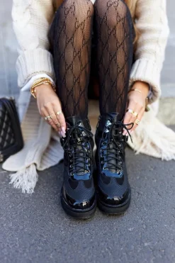 Botki Workery Z Klamrą Czarne Devera