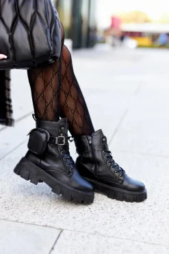 Botki Workery Z Nerką Czarne Olenisse