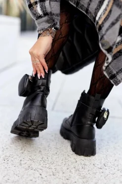 Botki Workery Z Nerką Czarne Olenisse