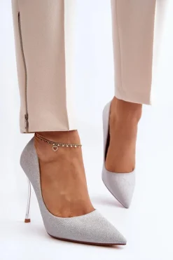 Brokatowe Szpilki Srebrne Tiberona