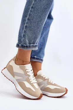 Buty Sportowe Damskie Beżowe Chloette