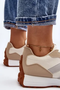 Buty Sportowe Damskie Beżowe Chloette