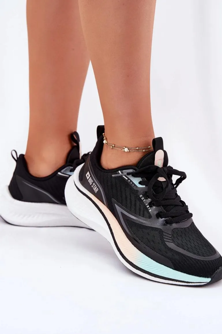 Buty Sportowe Damskie Big Star RR274A160 HI-POLY SYSTEM Czarne