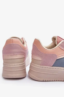 Buty Sportowe Damskie Big Star MM274233 Różowo-Beżowe