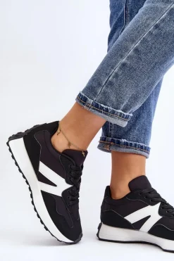 Buty Sportowe Damskie Czarne Chloette