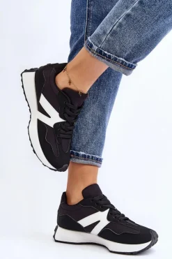 Buty Sportowe Damskie Czarne Chloette